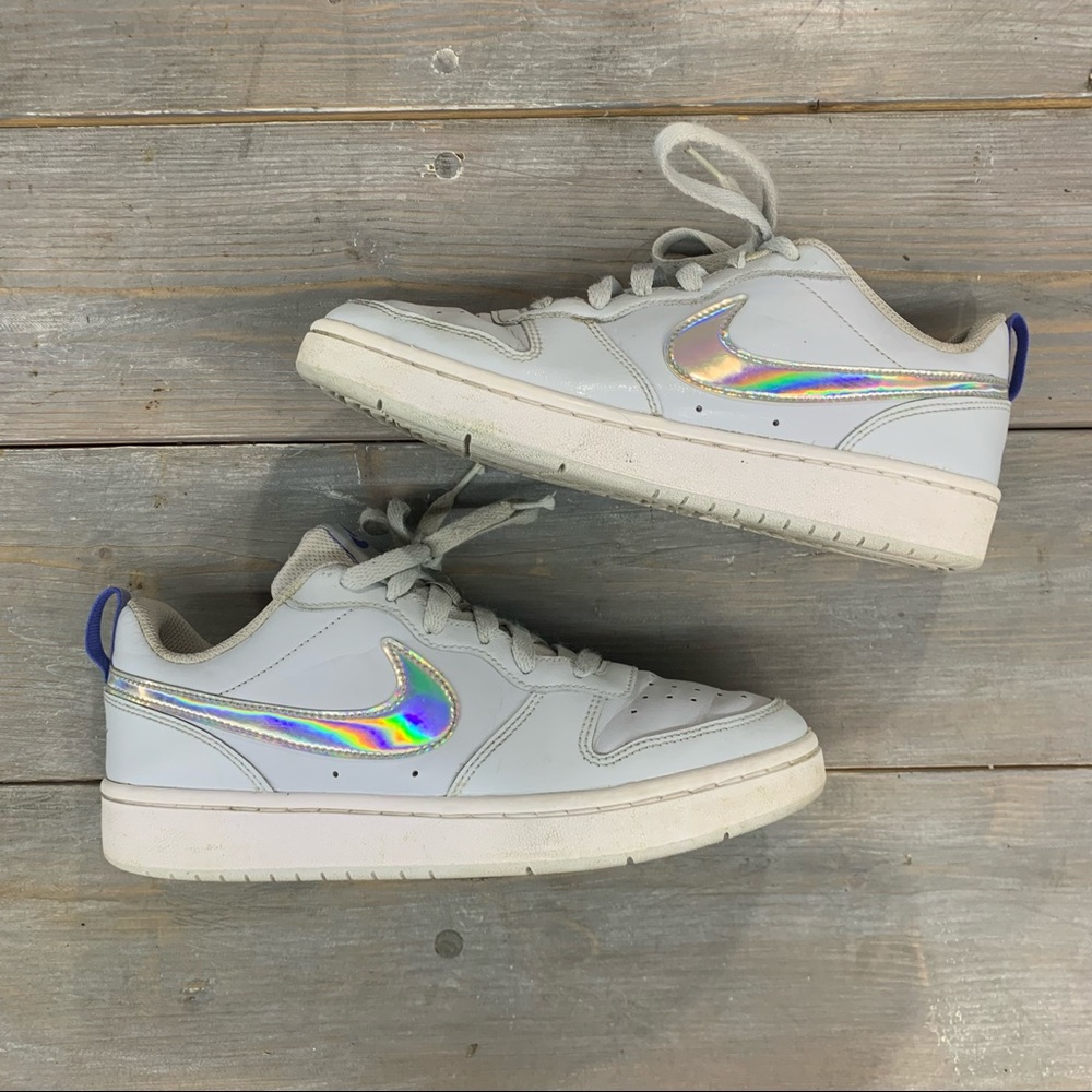 Nike Court Borough Kids Youth CJ2239-401 Aura/White Sneakers Size 6.5